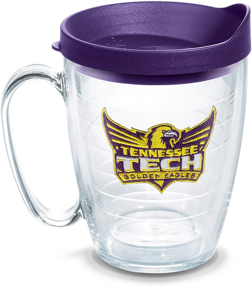 Tervis Made in USA Double Walled University of Alabama Crimson Tide Insulated Tumbler Cup Keeps Drinks Cold & Hot, 16oz Mug, Emblem - Colors F