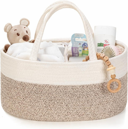 Diaper Caddy Organizer, Gift Basket for Baby Shower, Newborn Essentials