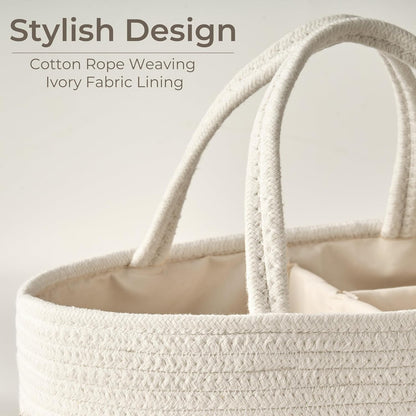 Diaper Caddy Organizer, Gift Basket for Baby Shower, Newborn Essentials