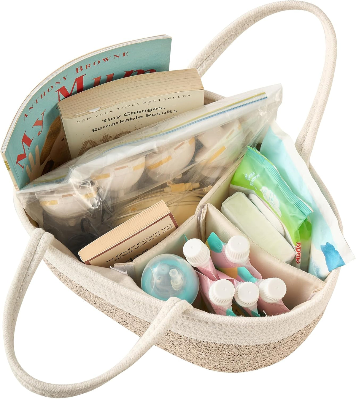 Diaper Caddy Organizer, Gift Basket for Baby Shower, Newborn Essentials