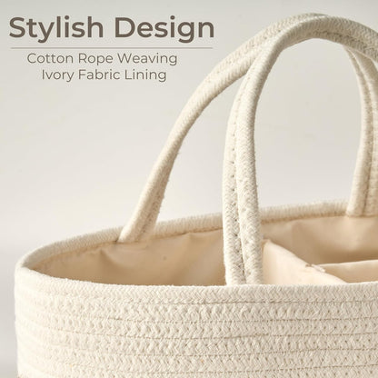 Diaper Caddy Organizer, Gift Basket for Baby Shower, Newborn Essentials