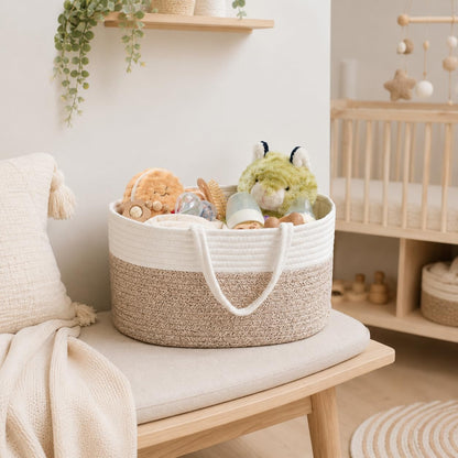 Diaper Caddy Organizer, Gift Basket for Baby Shower, Newborn Essentials