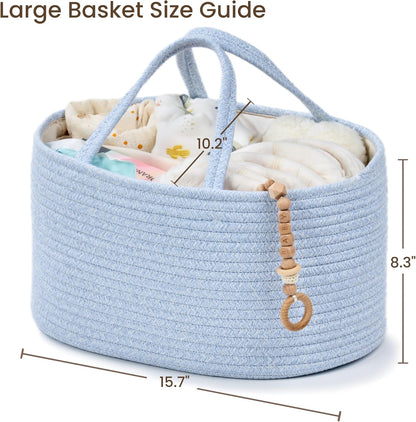 Diaper Caddy Organizer, Gift Basket for Baby Shower, Newborn Essentials