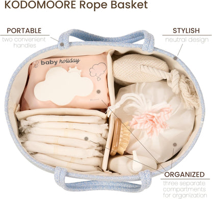 Diaper Caddy Organizer, Gift Basket for Baby Shower, Newborn Essentials