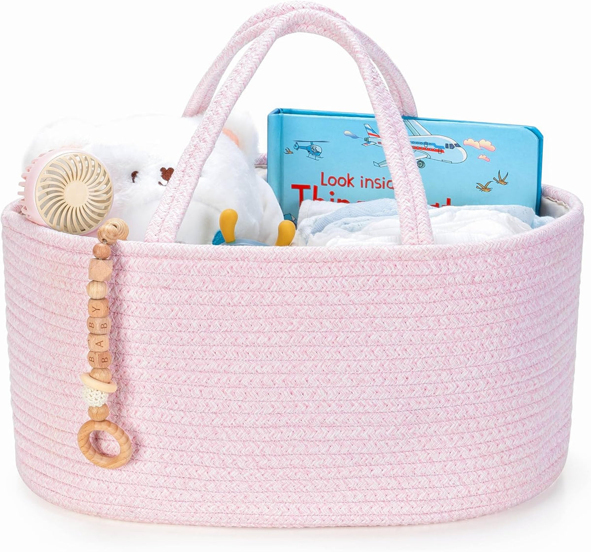 Diaper Caddy Organizer, Gift Basket for Baby Shower, Newborn Essentials