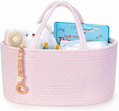 Diaper Caddy Organizer, Gift Basket for Baby Shower, Newborn Essentials