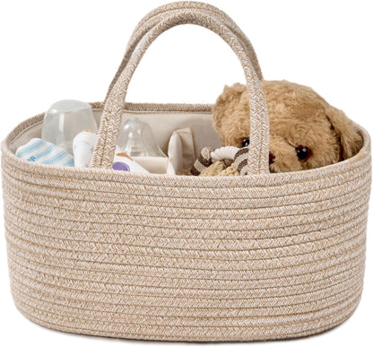Diaper Caddy Organizer, Gift Basket for Baby Shower, Newborn Essentials