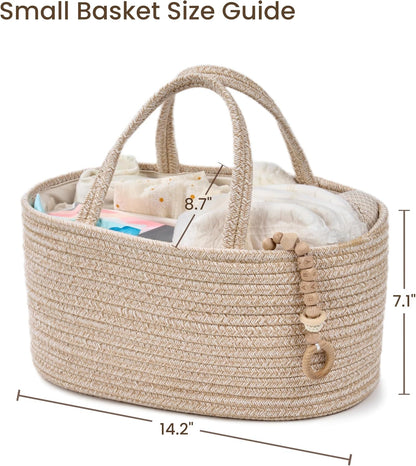 Diaper Caddy Organizer, Gift Basket for Baby Shower, Newborn Essentials