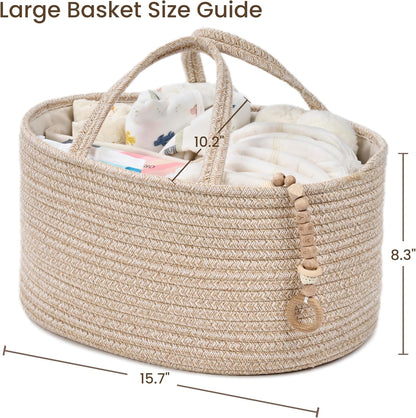 Diaper Caddy Organizer, Gift Basket for Baby Shower, Newborn Essentials