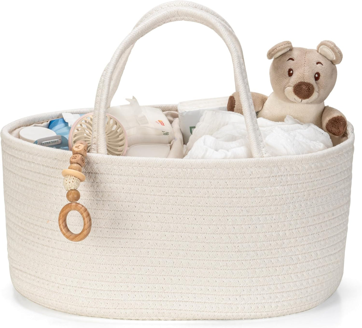 Diaper Caddy Organizer, Gift Basket for Baby Shower, Newborn Essentials