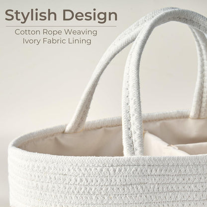 Diaper Caddy Organizer, Gift Basket for Baby Shower, Newborn Essentials