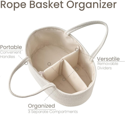Diaper Caddy Organizer, Gift Basket for Baby Shower, Newborn Essentials