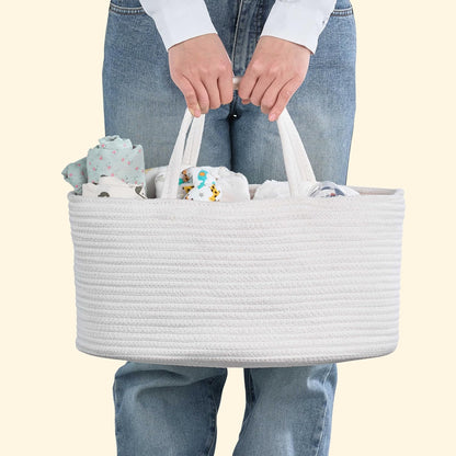 Diaper Caddy Organizer, Gift Basket for Baby Shower, Newborn Essentials