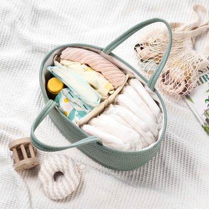 Diaper Caddy Organizer, Gift Basket for Baby Shower, Newborn Essentials