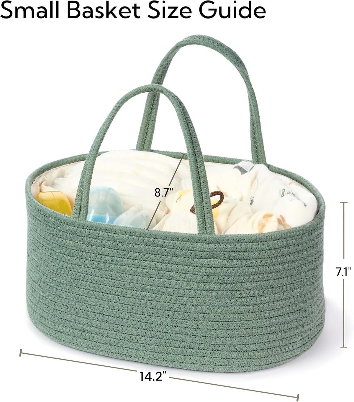 Diaper Caddy Organizer, Gift Basket for Baby Shower, Newborn Essentials