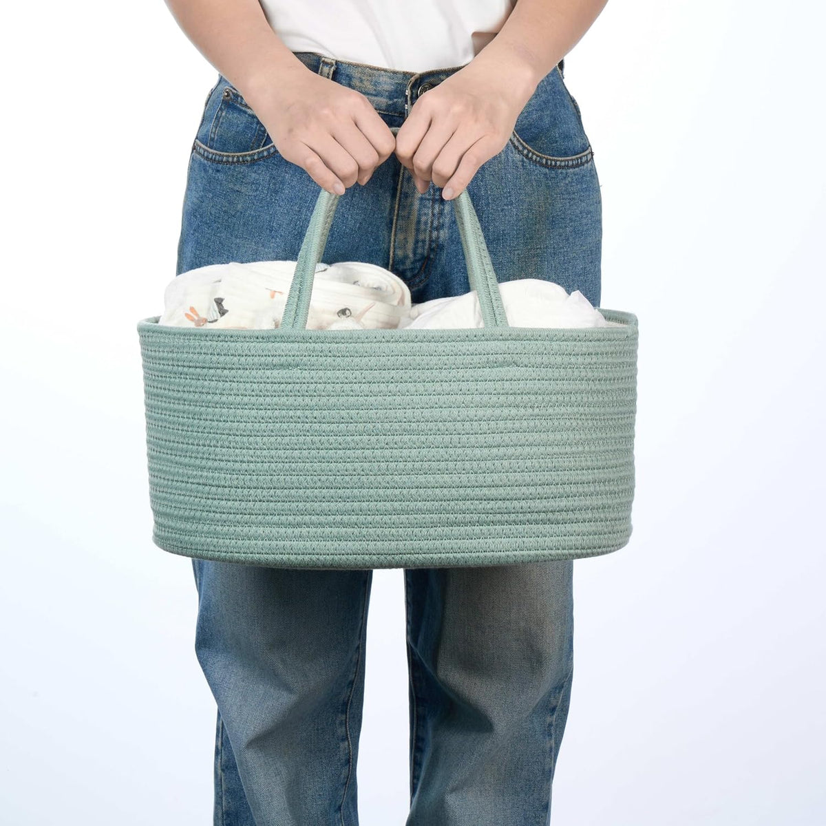 Diaper Caddy Organizer, Gift Basket for Baby Shower, Newborn Essentials