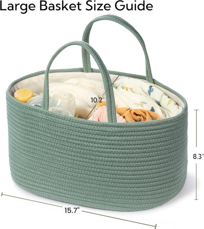 Diaper Caddy Organizer, Gift Basket for Baby Shower, Newborn Essentials