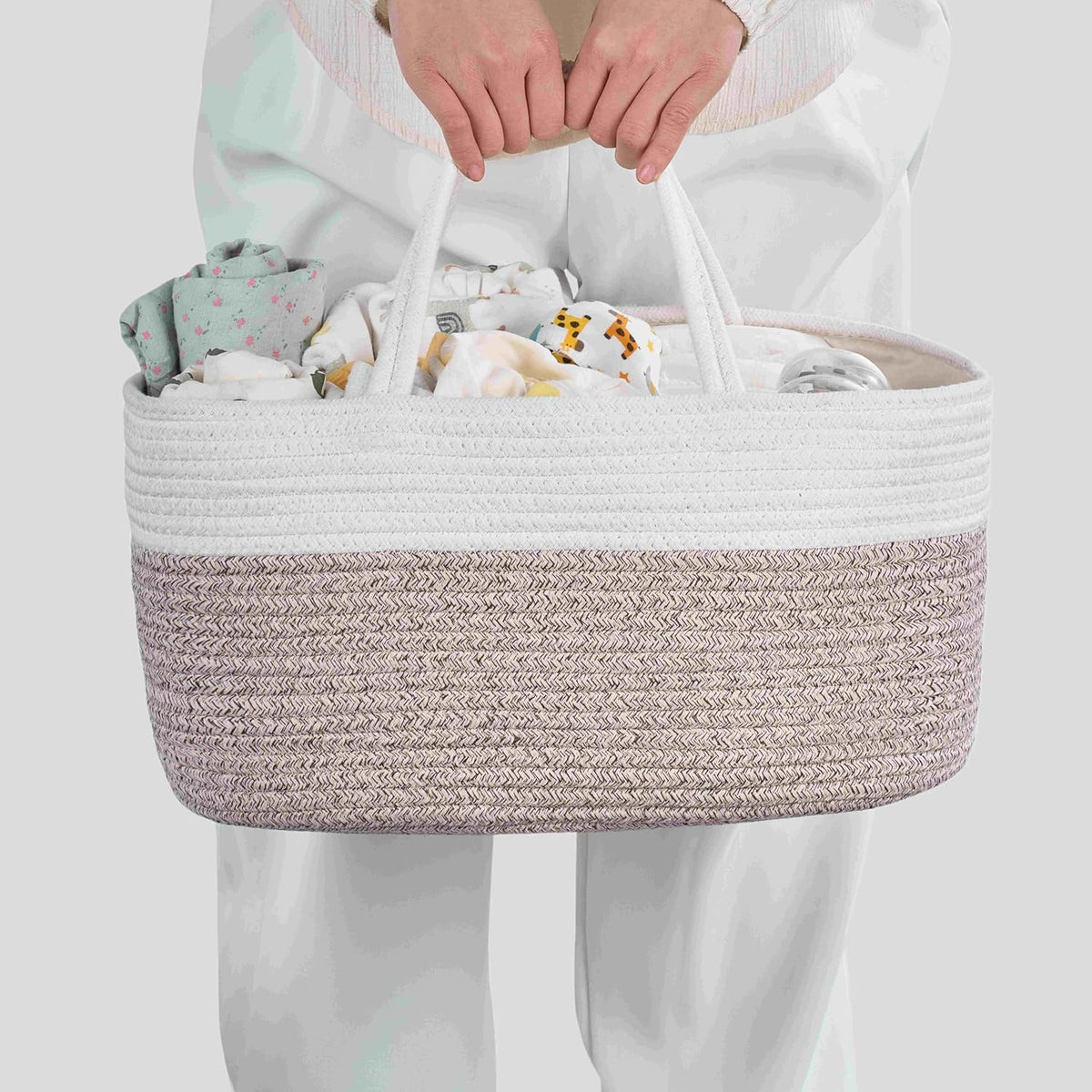 Diaper Caddy Organizer, Gift Basket for Baby Shower, Newborn Essentials