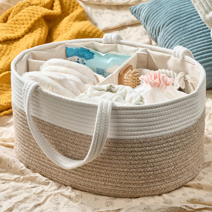 Diaper Caddy Organizer, Gift Basket for Baby Shower, Newborn Essentials