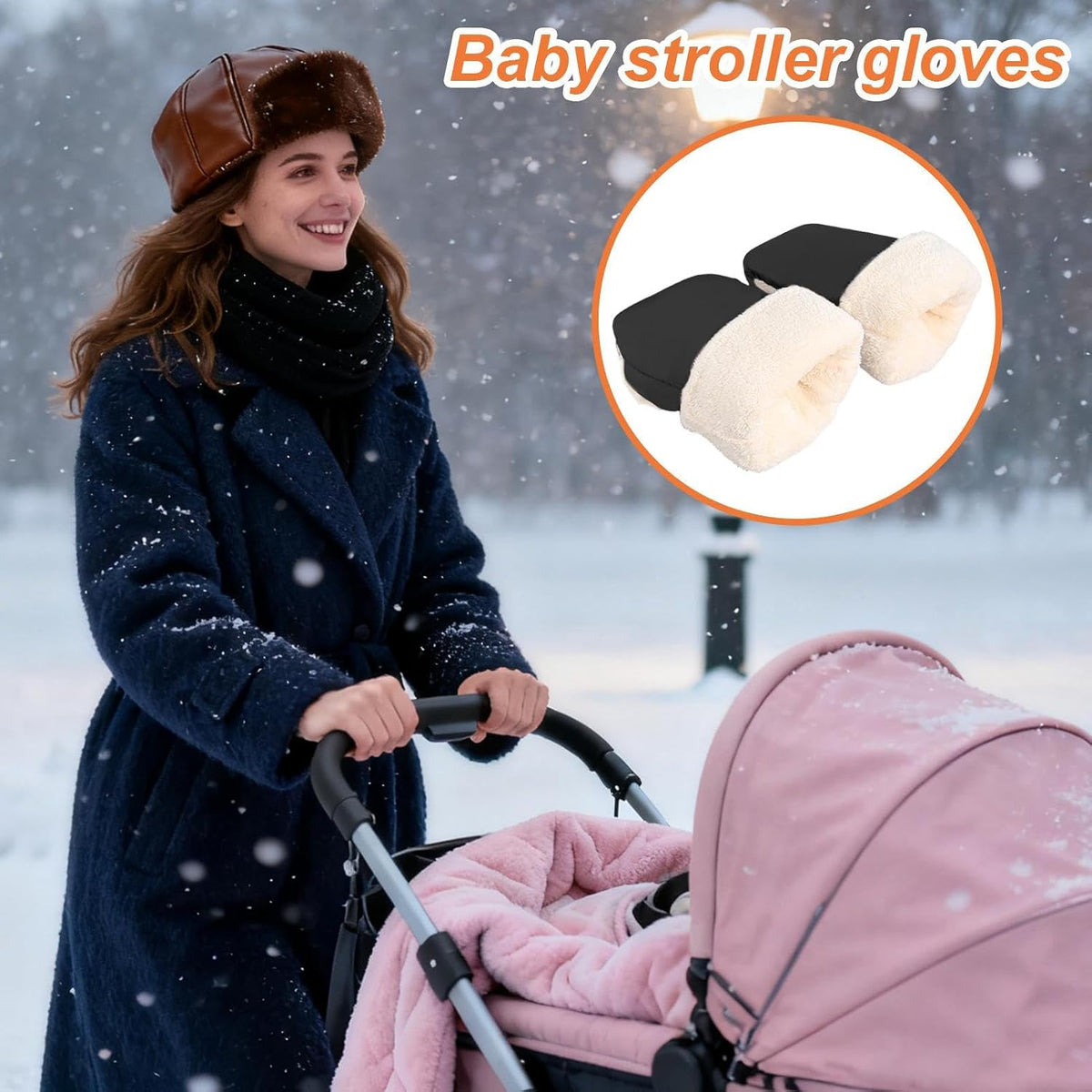 Stroller Hand Muff Extra Thick Comfortable Warmer