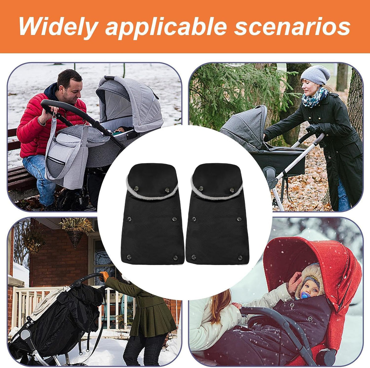 Stroller Hand Muff Extra Thick Comfortable Warmer