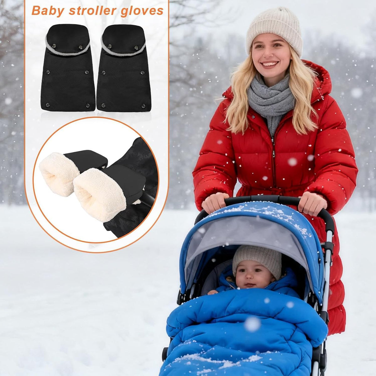 Stroller Hand Muff Extra Thick Comfortable Warmer