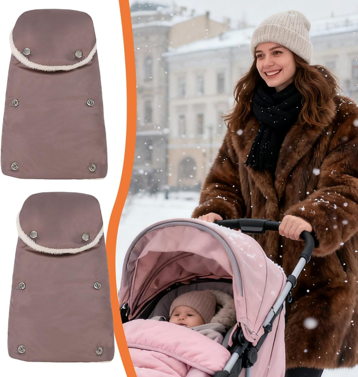 Stroller Hand Muff Extra Thick Comfortable Warmer