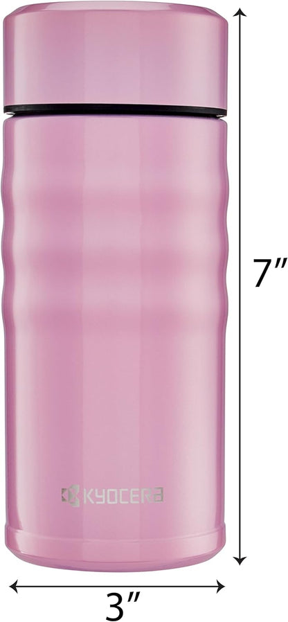 Twist Travel Mug – Slim Vacuum Insulated Ceramic-Lined Thermos | Twist Travel Mug: Slim, Vacuum Insulated Stainless Steel Thermos for Pure Flavor, Spill-Proof, 12oz & 17oz Options