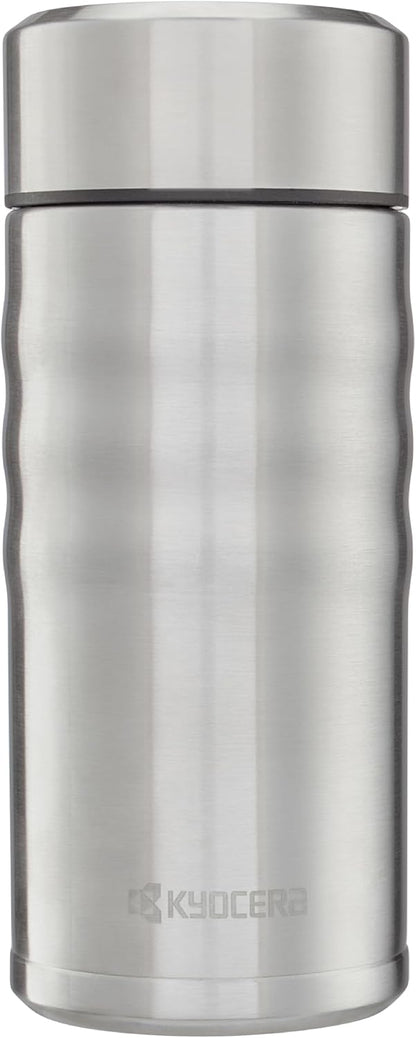 Twist Travel Mug – Slim Vacuum Insulated Ceramic-Lined Thermos | Twist Travel Mug: Slim, Vacuum Insulated Stainless Steel Thermos for Pure Flavor, Spill-Proof, 12oz & 17oz Options