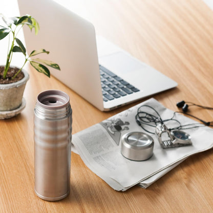 Twist Travel Mug – Slim Vacuum Insulated Ceramic-Lined Thermos | Twist Travel Mug: Slim, Vacuum Insulated Stainless Steel Thermos for Pure Flavor, Spill-Proof, 12oz & 17oz Options