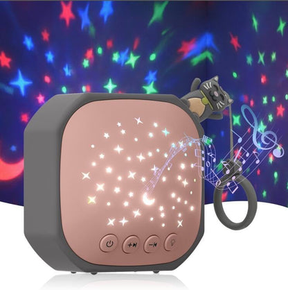 Portable Baby Sound Machine with Star Projector & White Noise Sleep Soother