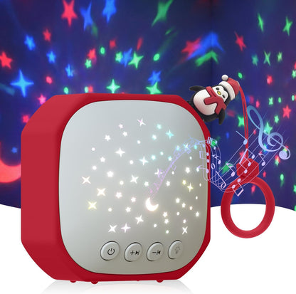 Portable Baby Sound Machine with Star Projector & White Noise Sleep Soother