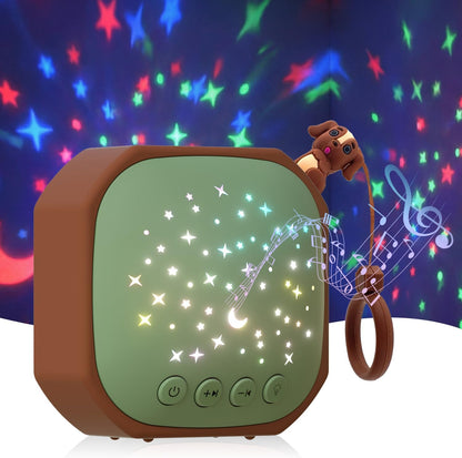 Portable Baby Sound Machine with Star Projector & White Noise Sleep Soother