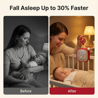 Portable Baby Sound Machine with Star Projector & White Noise Sleep Soother