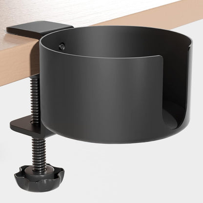Large Desk Cup Holder, Anti-Spill Cup Holder for Desk or Table | Sturdy and Durable, Easy to Install, for Yeti 14/24/36oz Ramblers, Hydro Flasks 32/40oz, Gaming PC Office Accessories