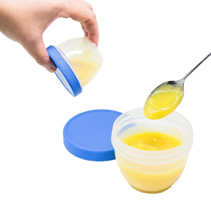 18 Sets Baby Food Storage, 6 Ounce Baby Food Containers with Lids and Labels, 9 Coastal Colors