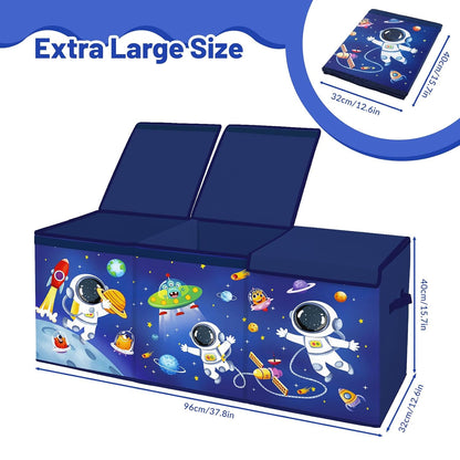 Toy Storage Box with Lids Extra Large Collapsible Toy Box Chest for Kids