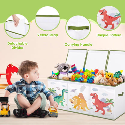Toy Storage Box with Lids Extra Large Collapsible Toy Box Chest for Kids