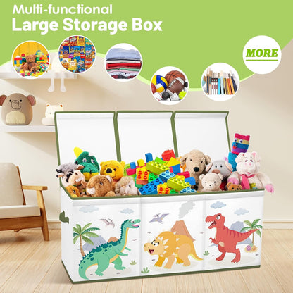 Toy Storage Box with Lids Extra Large Collapsible Toy Box Chest for Kids