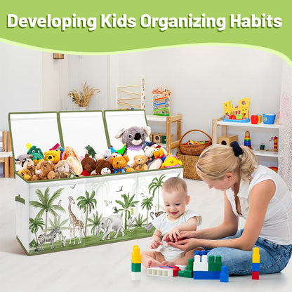 Toy Storage Box with Lids Extra Large Collapsible Toy Box Chest for Kids