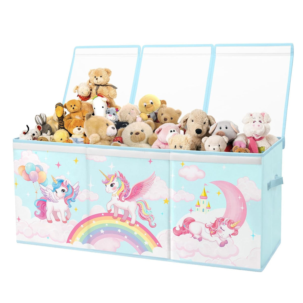 Toy Storage Box with Lids Extra Large Collapsible Toy Box Chest for Kids