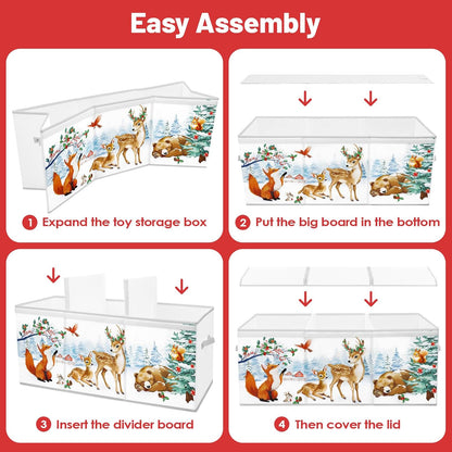 Toy Storage Box with Lids Extra Large Collapsible Toy Box Chest for Kids