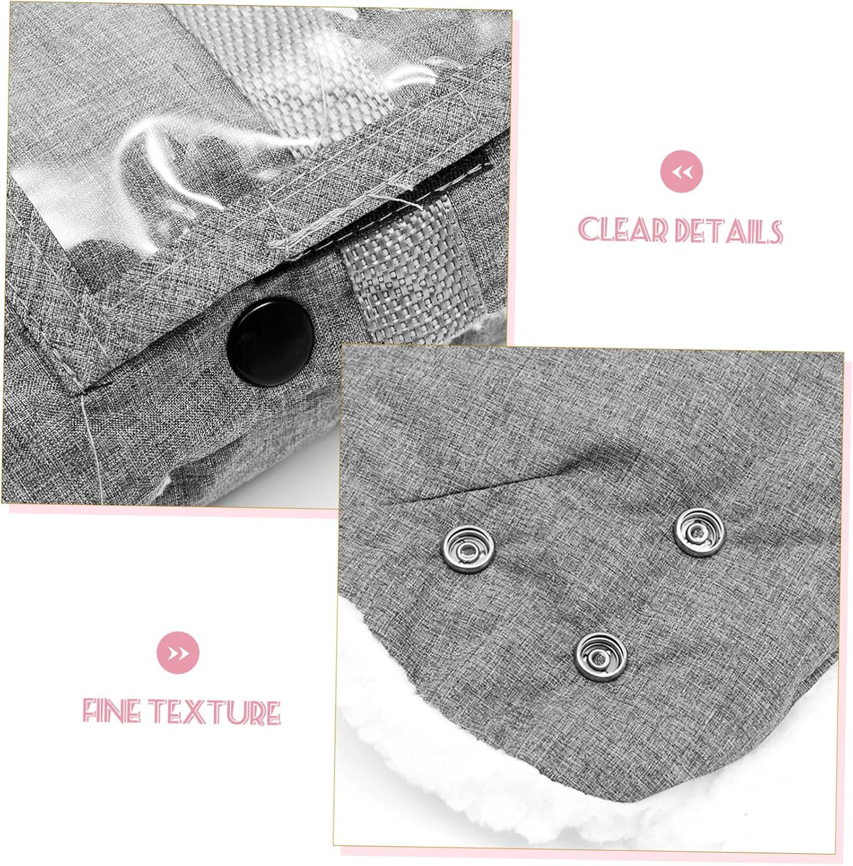 Windproof Stroller Mittens Detachable Hand Warmers for Cold Weather Comfortable and Practical for Outdoor Use by Parents