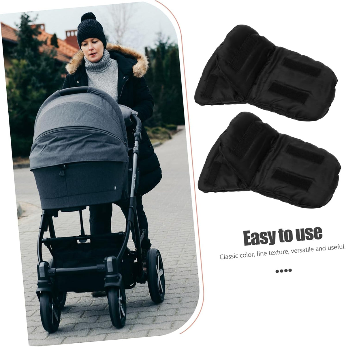 Windproof Stroller Mittens Detachable Hand Warmers for Cold Weather Comfortable and Practical for Outdoor Use by Parents