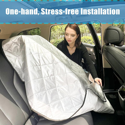 Car Seat Sun Shade Cover Cooling for Baby Car Seat Belts 39"x51"