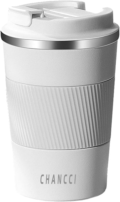 16oz Travel Coffee Mug Spill Proof, Insulated Coffee Mug with Lid, Leakproof Coffee Tumbler,Stainless Steel Vacuum Coffee Cup for Hot/Cold Drinks, Reusable Coffee Cup for Men Women -510ml,Black
