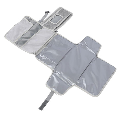 Portable Baby Diaper Changing Pad, Travel Diaper Mat Infant Changer, PEVA Lining Changer with Storage Pockets, Ideal for On the Go Parents