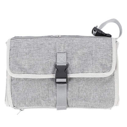 Portable Baby Diaper Changing Pad, Travel Diaper Mat Infant Changer, PEVA Lining Changer with Storage Pockets, Ideal for On the Go Parents