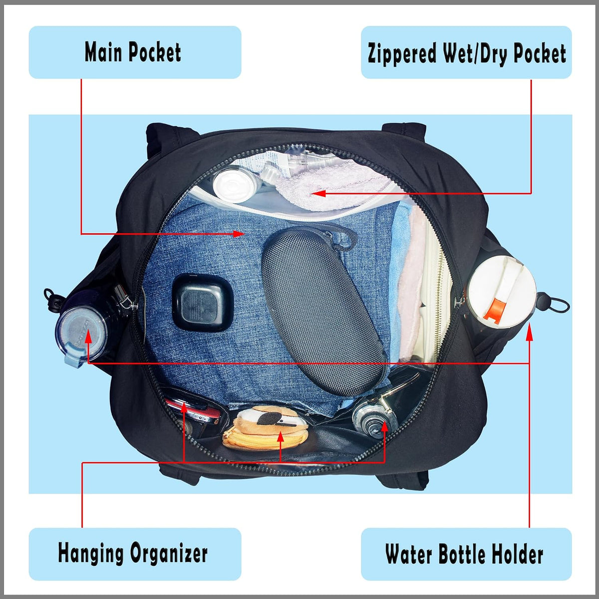 Medium Diaper Bag Tote, Shoulder & Crossbody Mom Bag