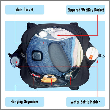 Medium Diaper Bag Tote, Shoulder & Crossbody Mom Bag